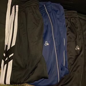 (3) Tek Gear track pants